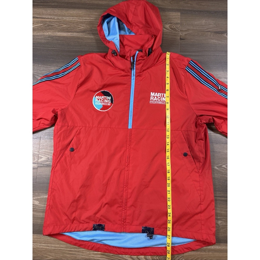 Porsche Martini Racing Racing Red Windbreaker Jacket Size XL - Picture 6 of 8